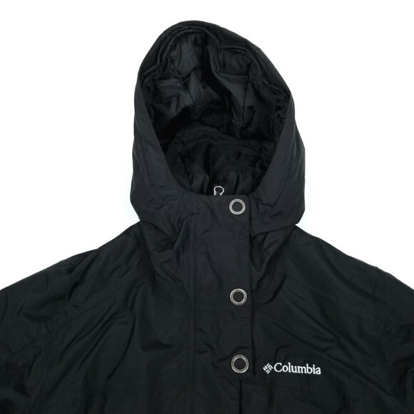 Columbia OmniTech Waterproof Hoodie Windbreaker Snow Jacket Small Black Gorpcore - Picture 3 of 8